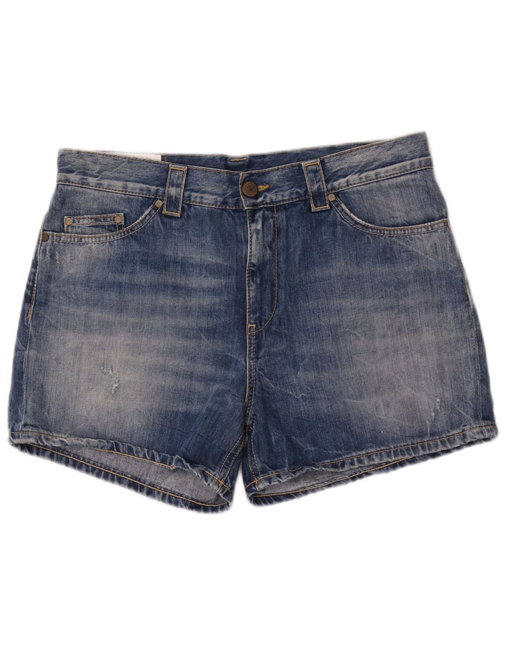 Dondup Dame højtaljede denimshorts W29 Medium Blue Bomuld