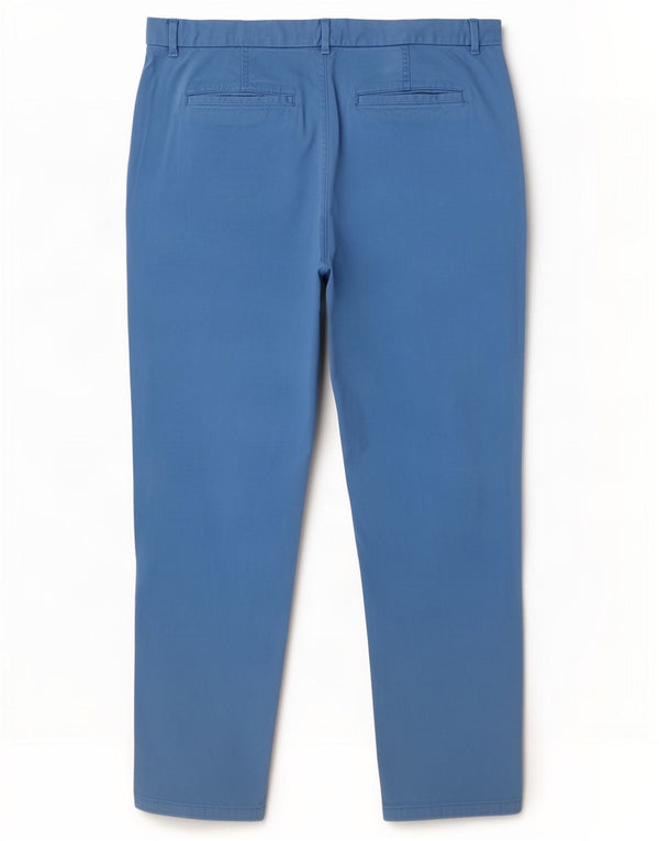 Marks & Spencer Dame Slim Chino Bukser UK 20 2XL W40 L30 Blå Bomuld