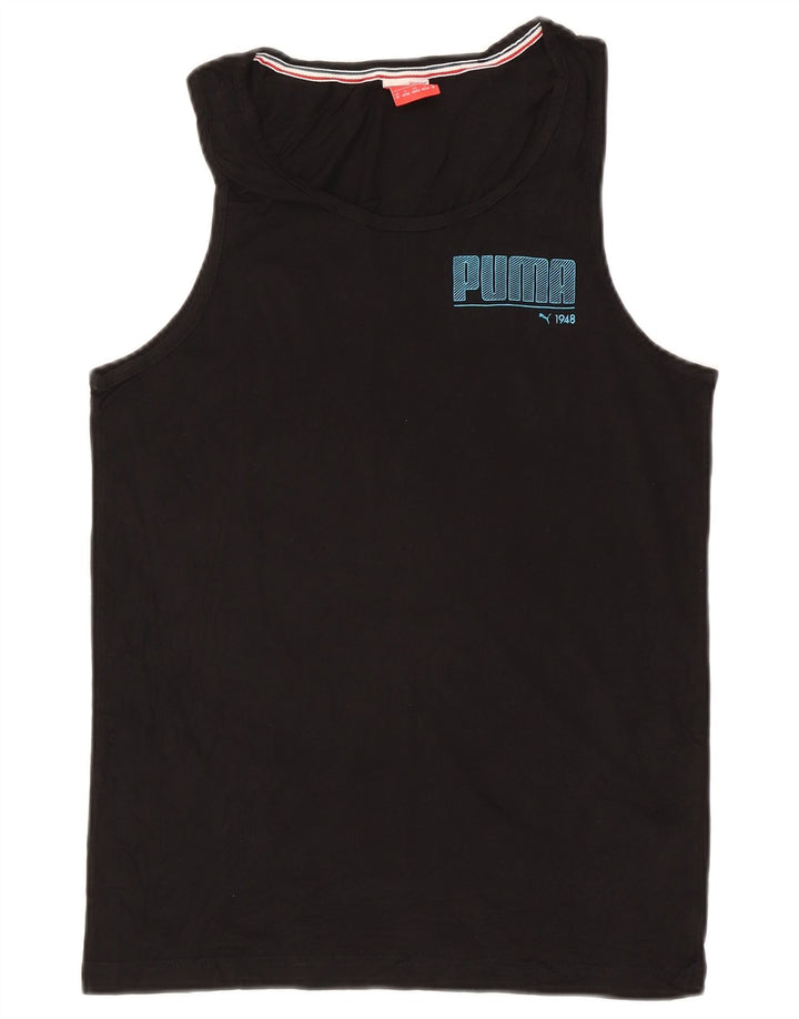 Puma Herre Grafisk Vest Top Medium Sort Bomuld