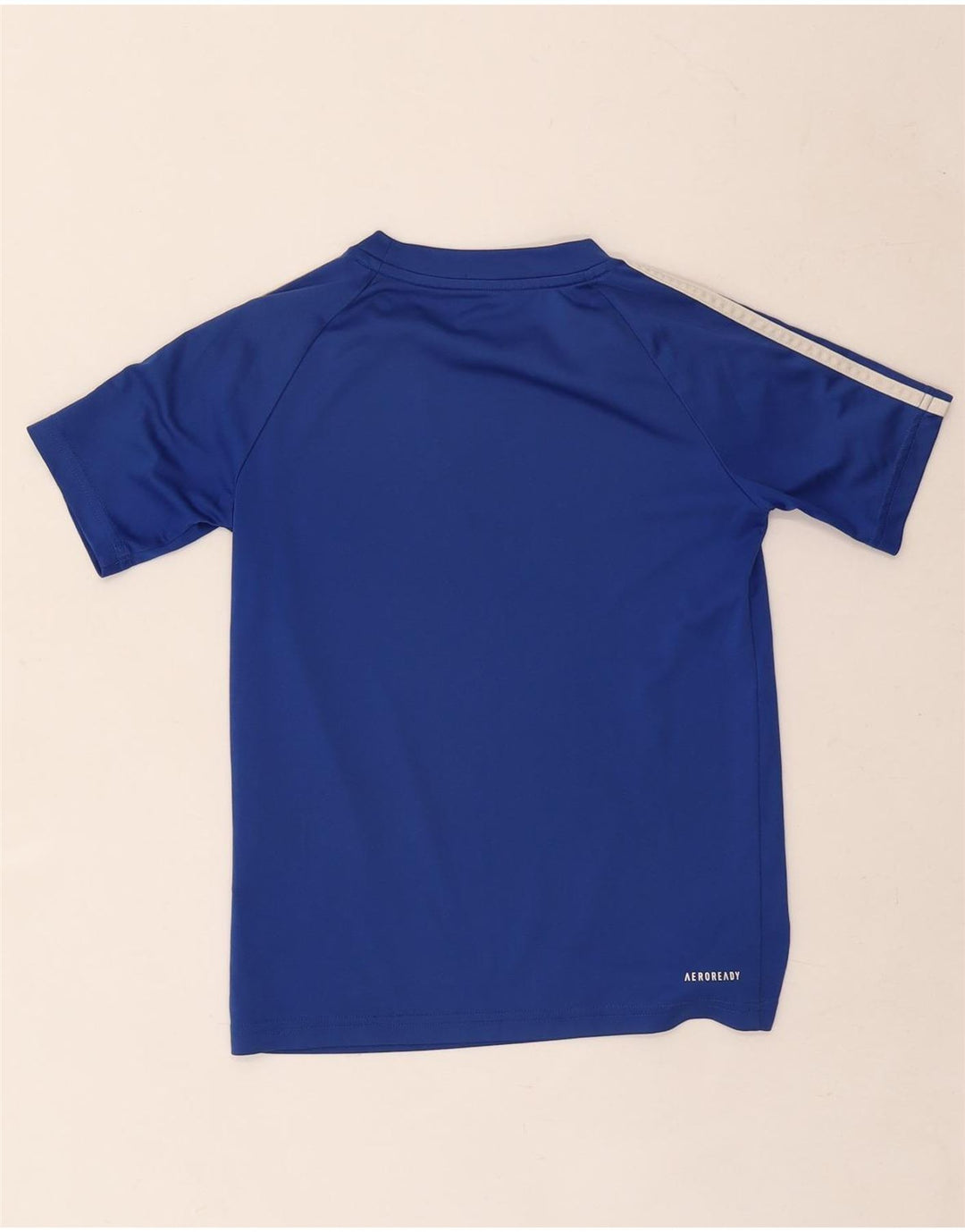 Adidas Boys Aeroready T-Shirt Top 9-10 År Blå Polyester