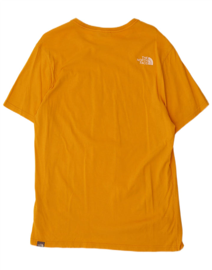 The North Face Herre grafisk T-shirt Top Medium Gul Bomuld