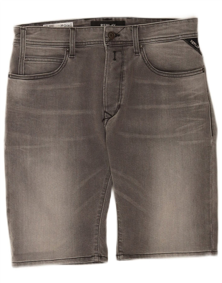 Replay Herre Larston Denim Shorts W30 Medium Grå Bomuld