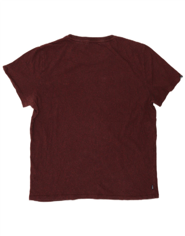 Superdry Grafisk T-shirt top til mænd 2XL Burgundy