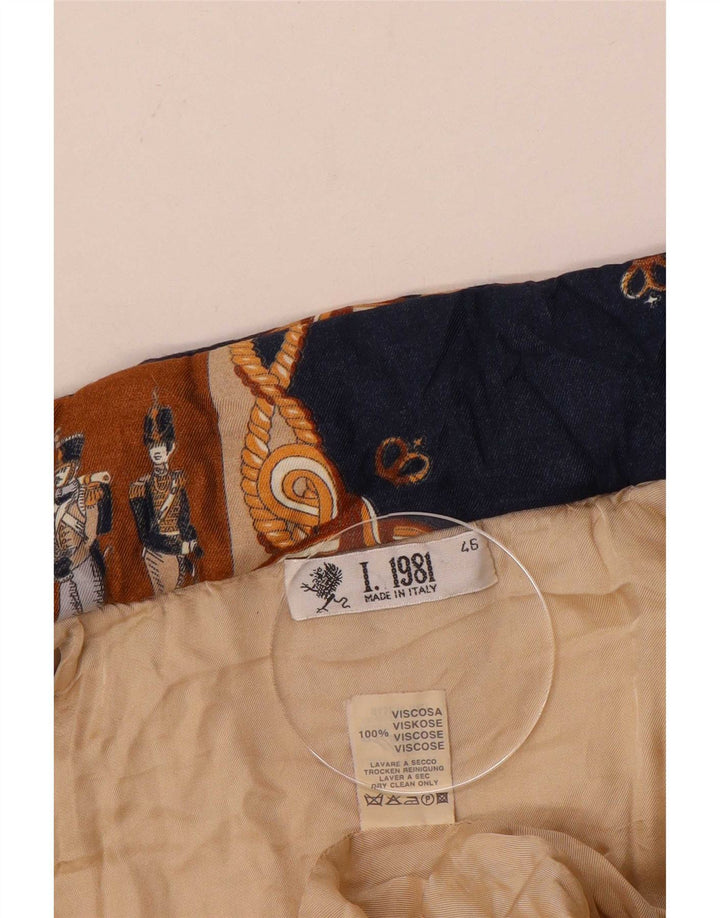 Marly's 1981 Womens Oversized Gilet IT 46 Large Flerfarvet Patchwork