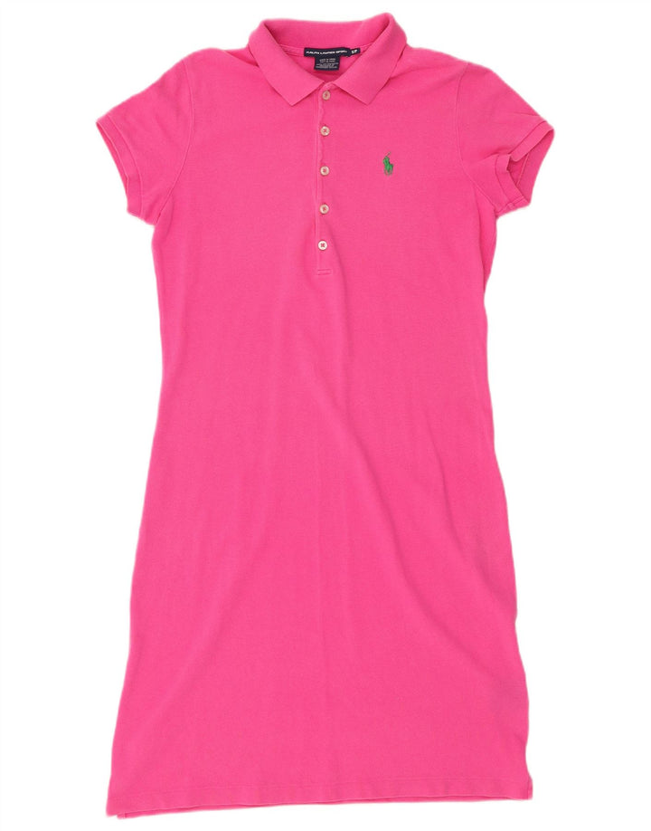 RALPH LAUREN Dame polokjole UK 10 Small Pink Bomuld