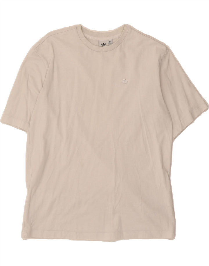 ADIDAS Womens Oversized T-Shirt Top UK 10 Small White Vintage Adidas and Second-Hand Adidas from Messina Hembry 