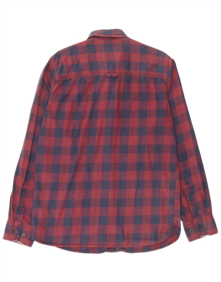 FAT FACE Mens Shirt Small Red Check Cotton