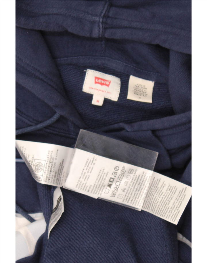 Levi's Grafisk hættetrøje til mænd Medium Marineblå Colourblock Bomuld