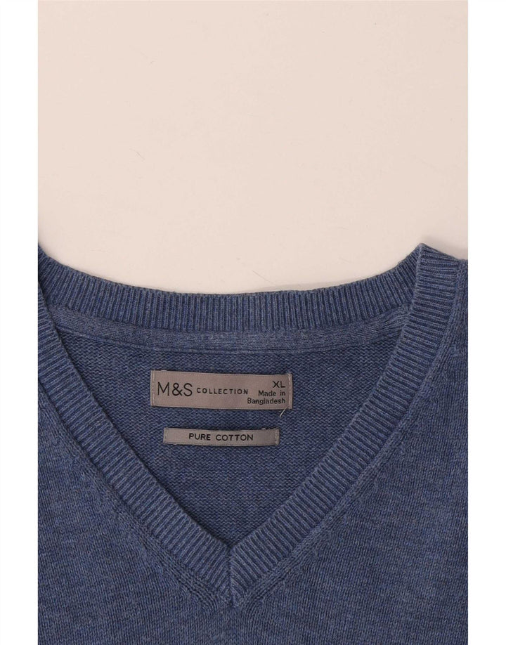 Marks & Spencer Herrevest Tank Top XL Blå Bomuld