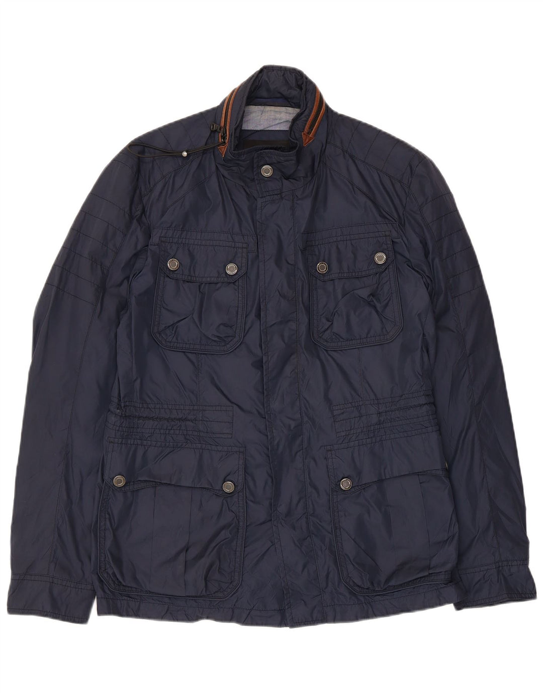 HUGO BOSS Herre Utility Jacket EU 46 Small Navy Blue Polyamide