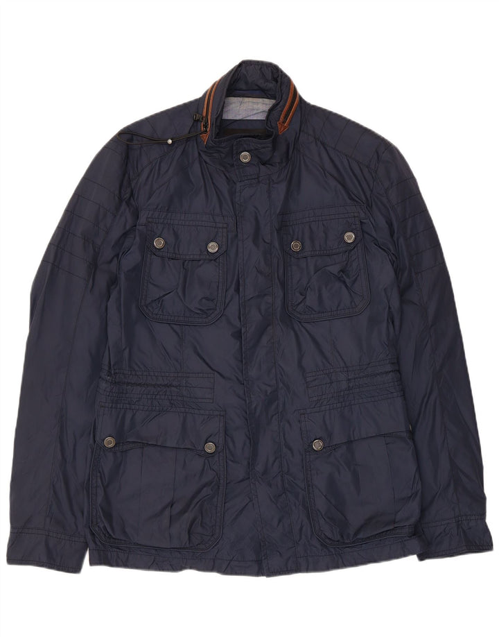HUGO BOSS Herre Utility Jacket EU 46 Small Navy Blue Polyamide