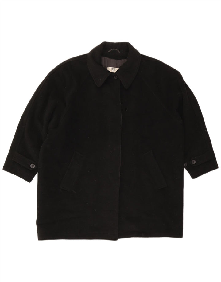 Valentino Dame Overfrakke IT 46 Stor Sort Uld