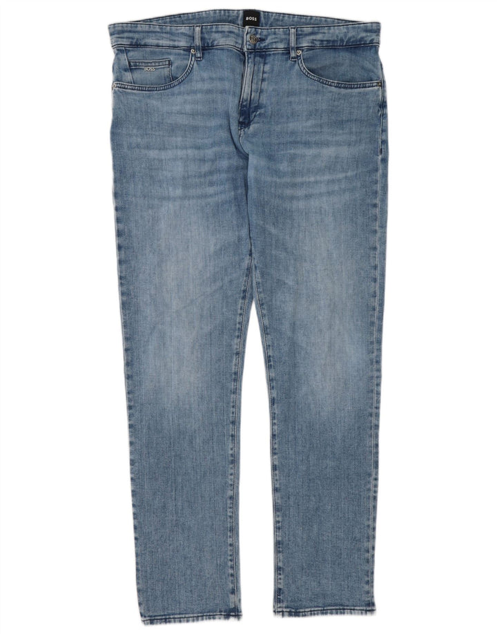 Hugo Boss Herre Delaware Slim Jeans W36 L32 Blå