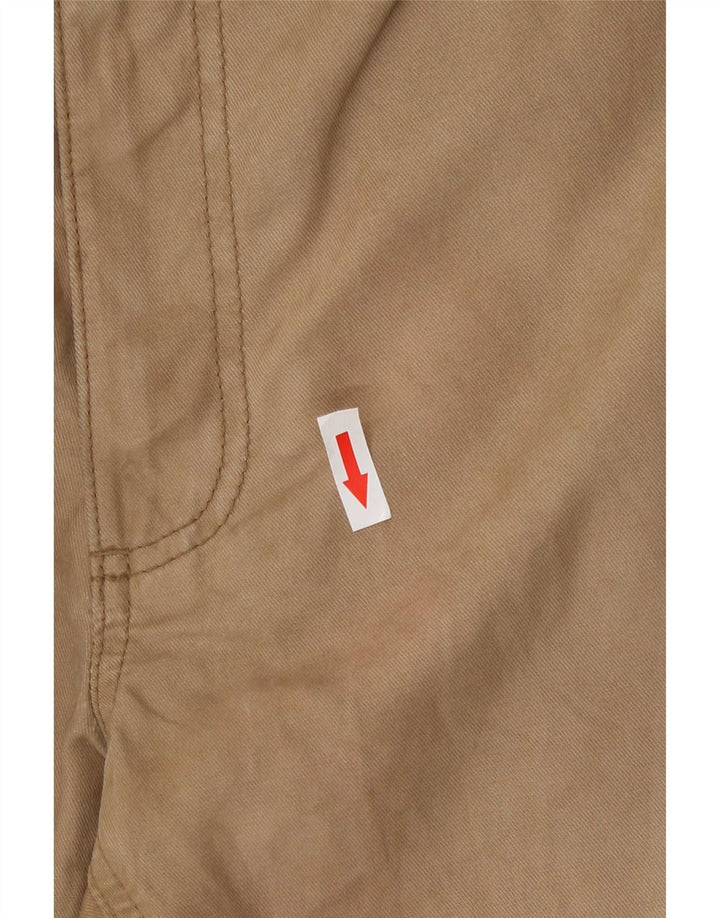 Marks & Spencer Herre Straight Cargo Bukser W32 L29 Beige Bomuld