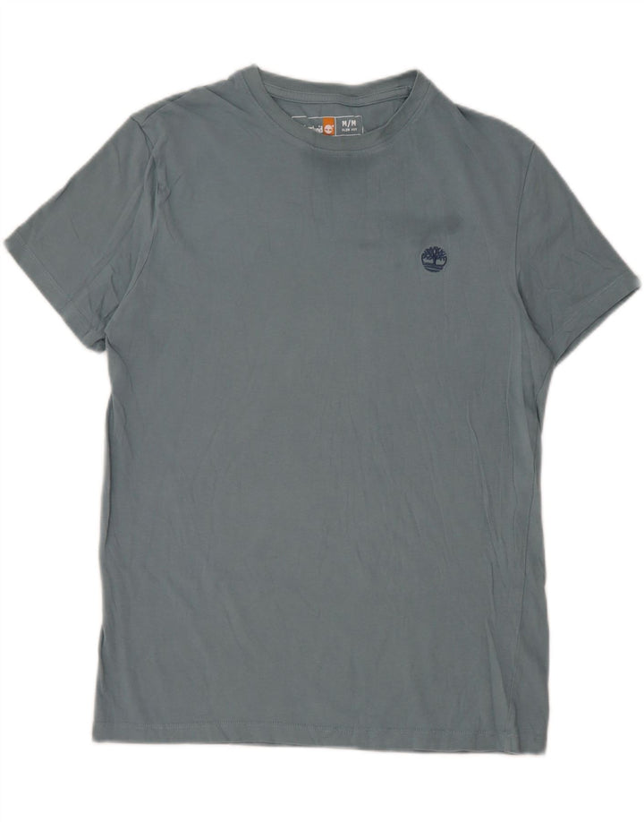 Timberland Herre Slim Fit T-Shirt Top Medium Blue