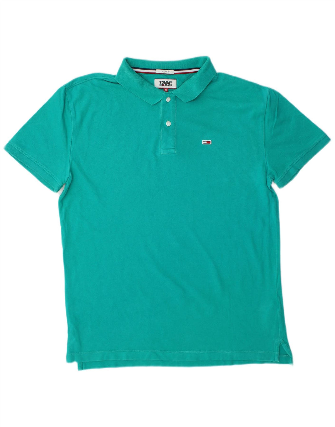 TOMMY HILFIGER Herre Regular Fit poloshirt Medium turkis bomuld