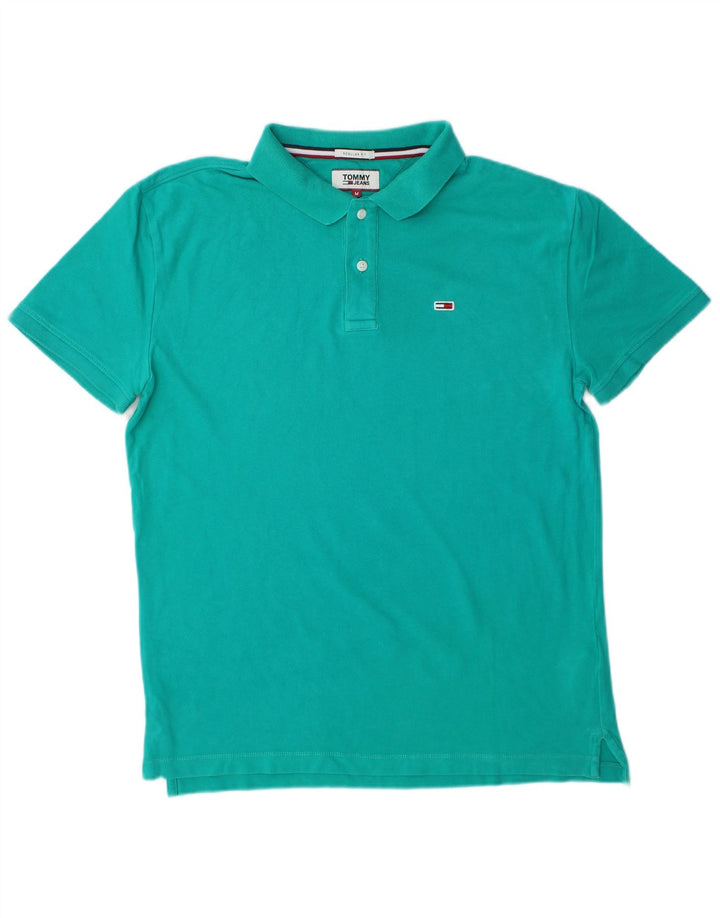 TOMMY HILFIGER Herre Regular Fit poloshirt Medium turkis bomuld