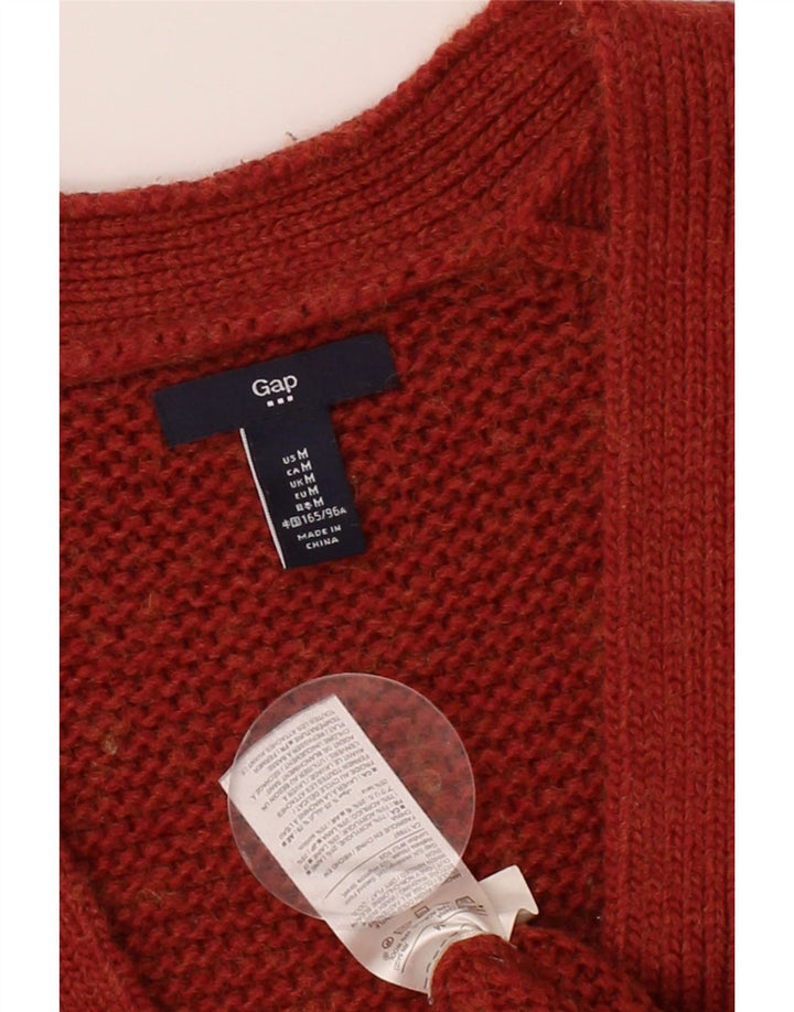 GAP Womens Cardigan Sweater UK 14 Medium Red Acrylic Vintage Gap and Second-Hand Gap from Messina Hembry 