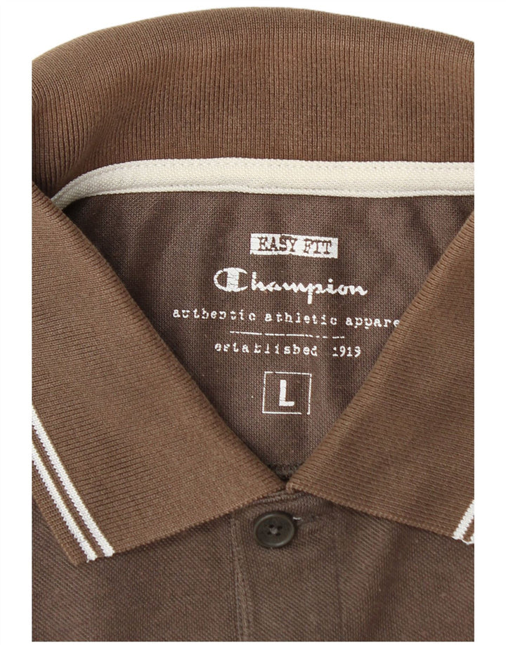 Champion Herre Easy Fit Polo Shirt Stor Brun