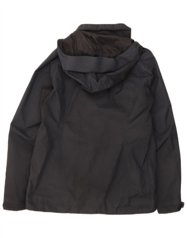 The North Face Regnjakke med hætte til kvinder UK 14 Medium Sort Polyester
