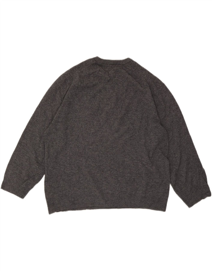 Marks & Spencer Herre sweater med rund hals XL grå uld