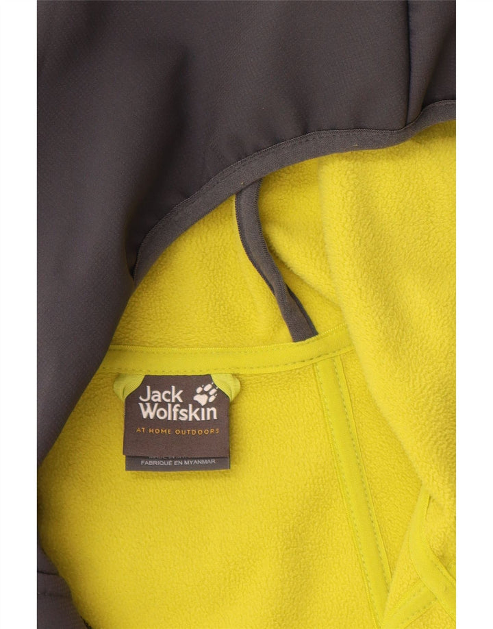 Jack Wolfskin Herre Hooded Windbreaker Jacket UK 48 2XL Grå Polyester