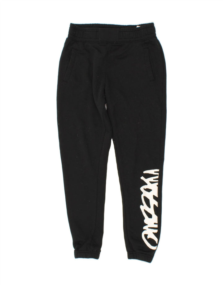 MOSSIMO Womens Graphic Tracksuit Trousers Joggers UK 14 Medium Black Vintage Mossimo and Second-Hand Mossimo from Messina Hembry 