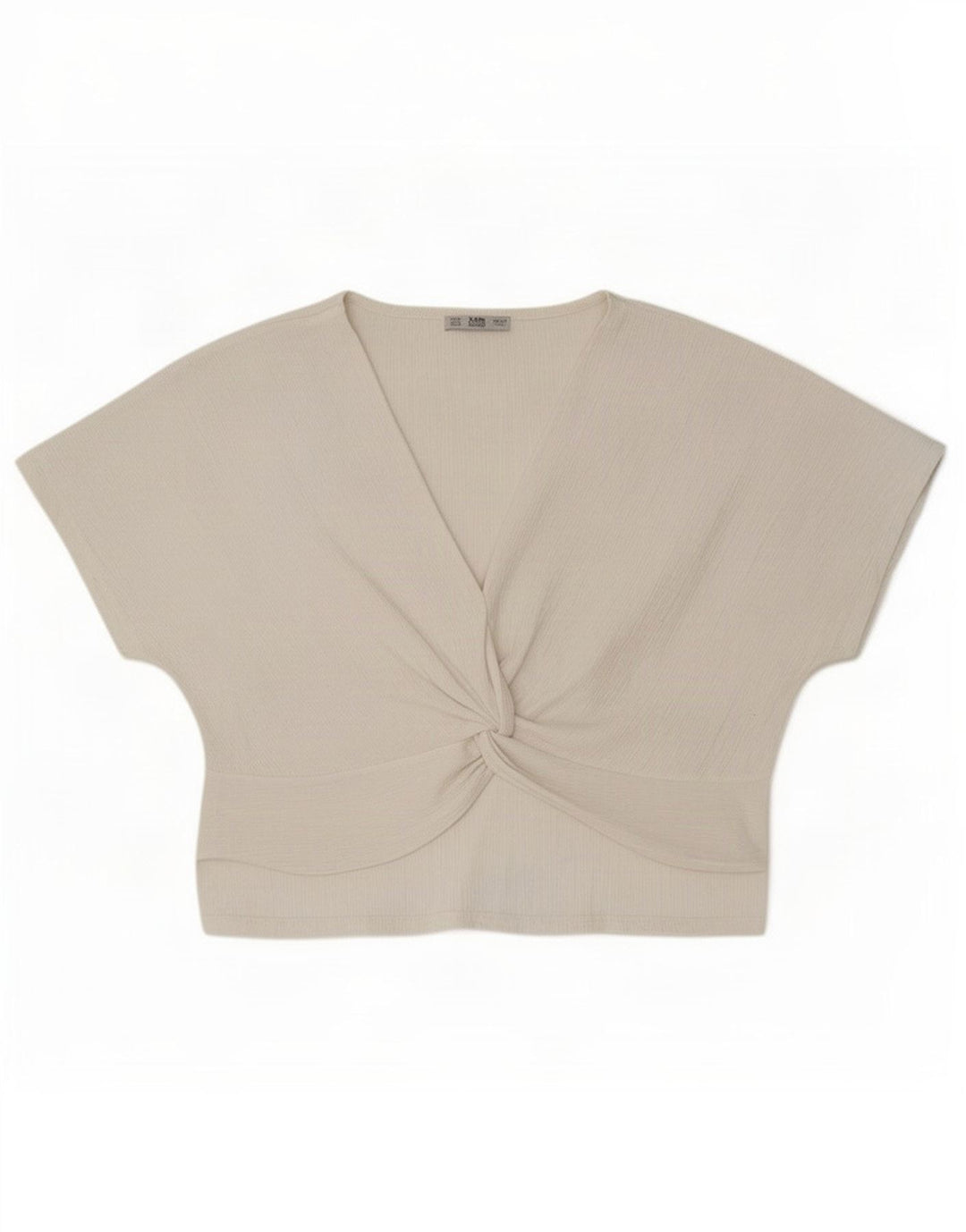 Zara Damebluse Top UK 14 Medium White Polyester