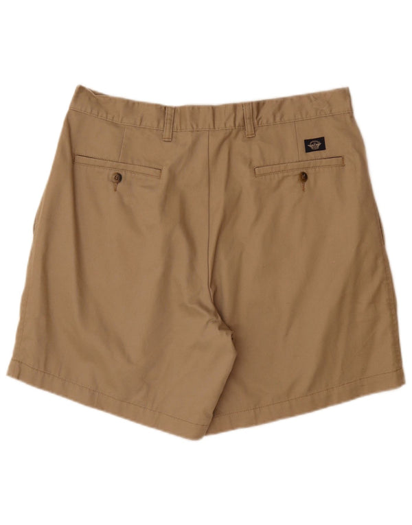 DOCKERS Herre Pegged Chino Shorts W34 Large Beige Bomuld