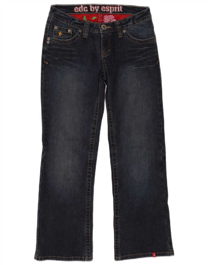 ESPRIT Dame Bootcut Jeans UK 12 Medium W28 L27 Marineblå Bomuld