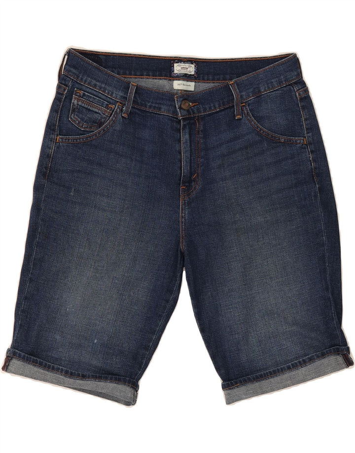 LEVI'S Womens 515 Bermuda Denim Shorts US 10 Large W32  Blue Cotton Vintage Levi's and Second-Hand Levi's from Messina Hembry 