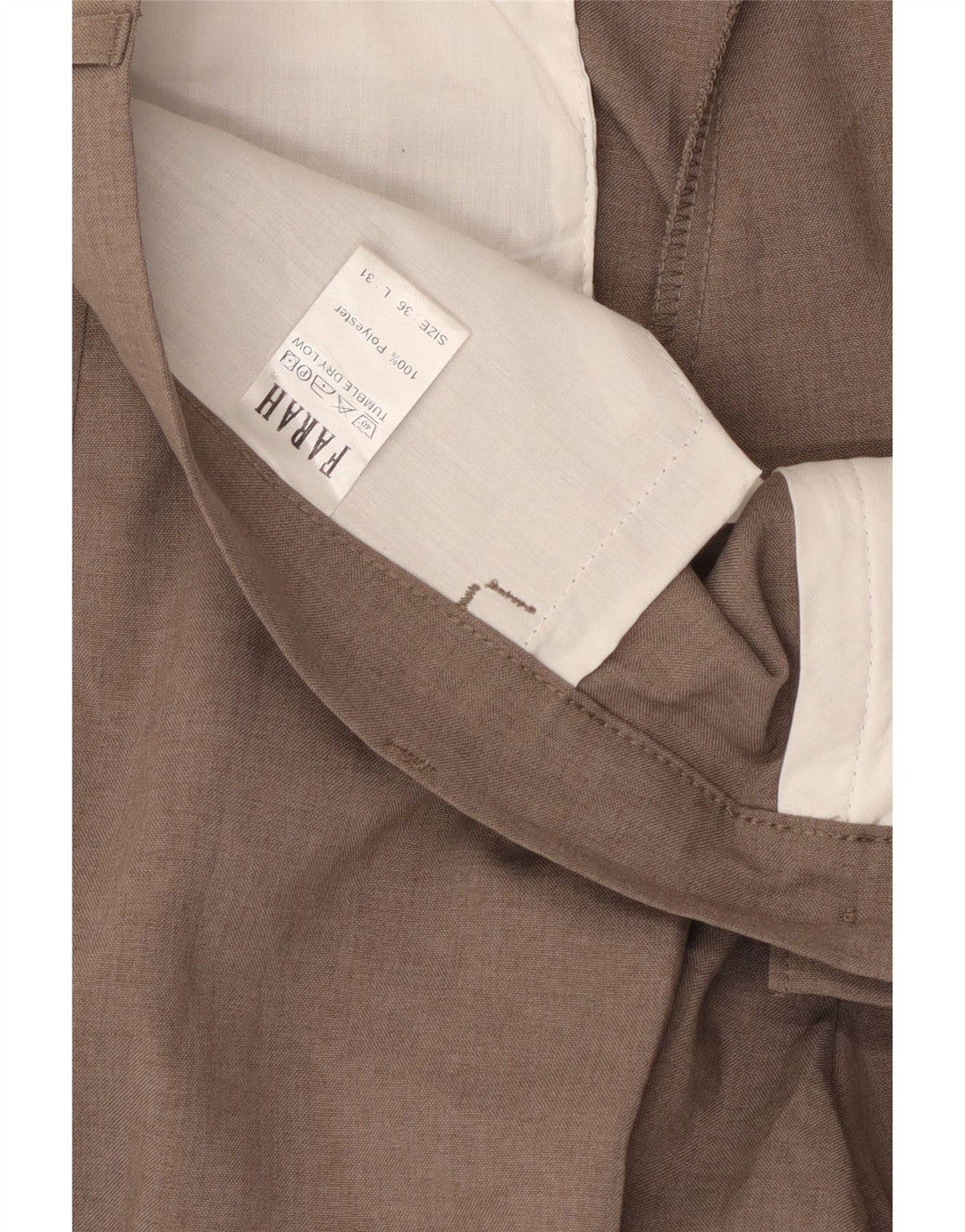 FARAH Straight Casual Bukser til mænd W36 L31 Brun Polyester
