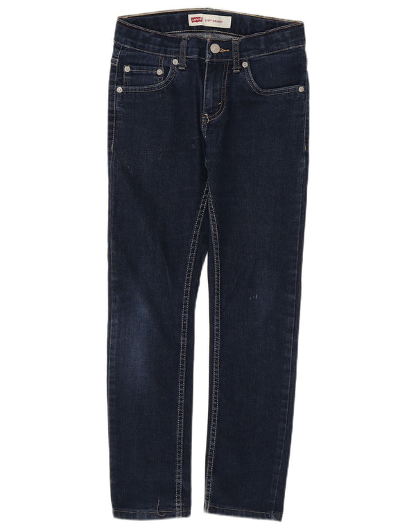 Levi's Boys 510 Skinny Jeans 9-10 år W26 L24 Marineblå Bomuld