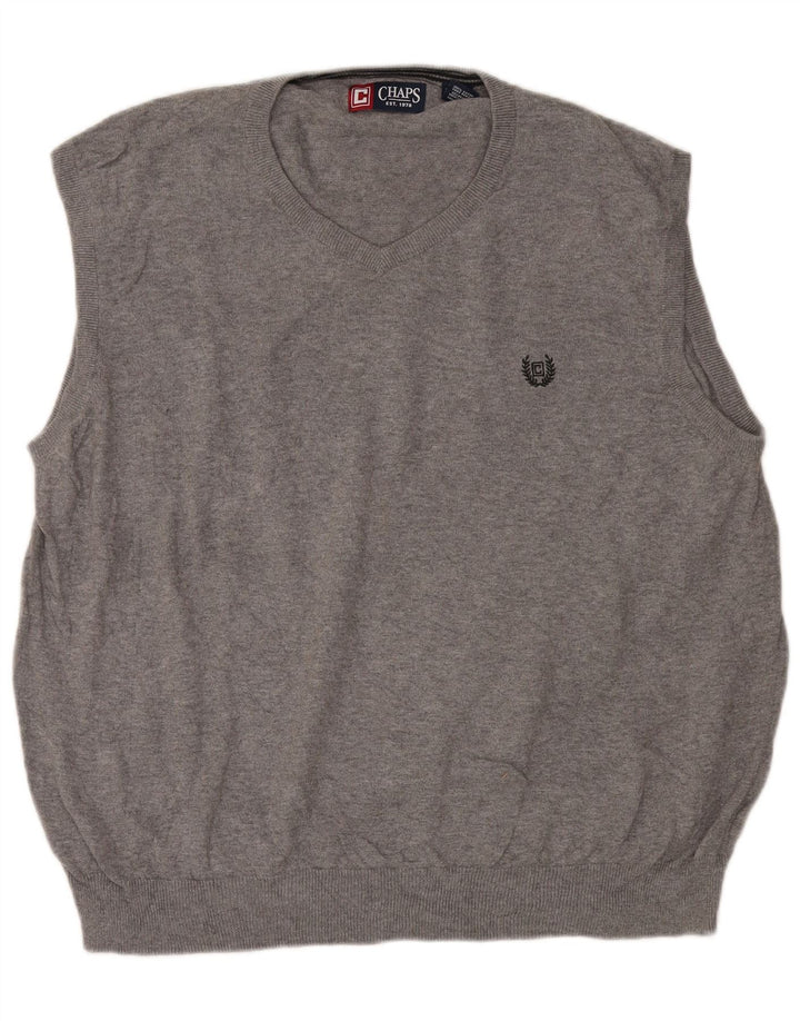 Chaps Herrevest Tank Top 2XL Grå Flecked Bomuld