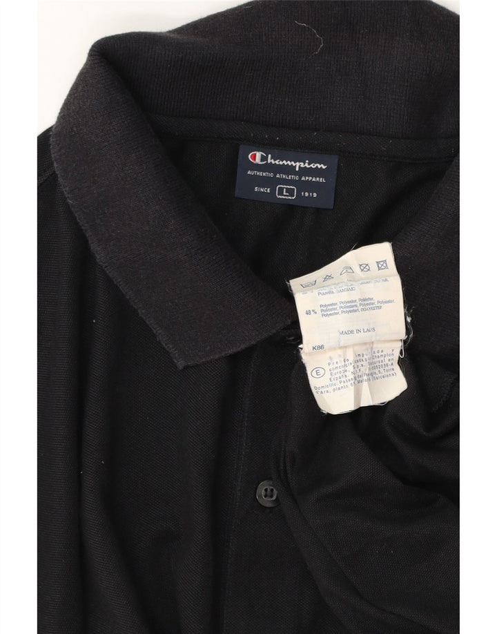 Champion herre poloshirt Stor sort bomuld
