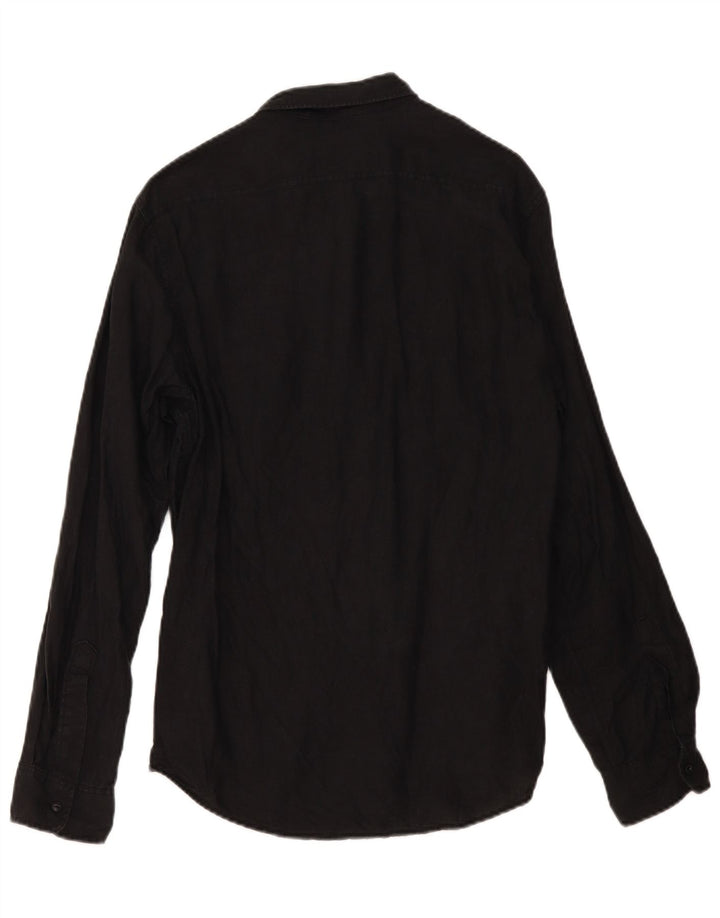 Ralph Lauren Herre Military Shirt Medium Sort hør