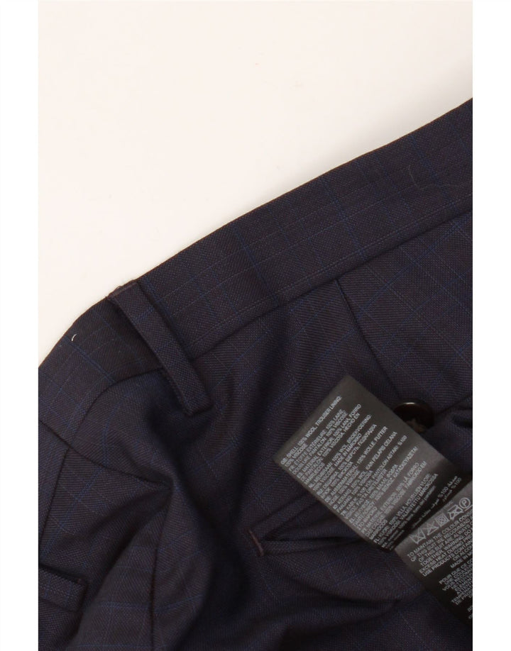 Ted Baker Herre Slim Suit Bukser W36 L31 Marineblå Uld