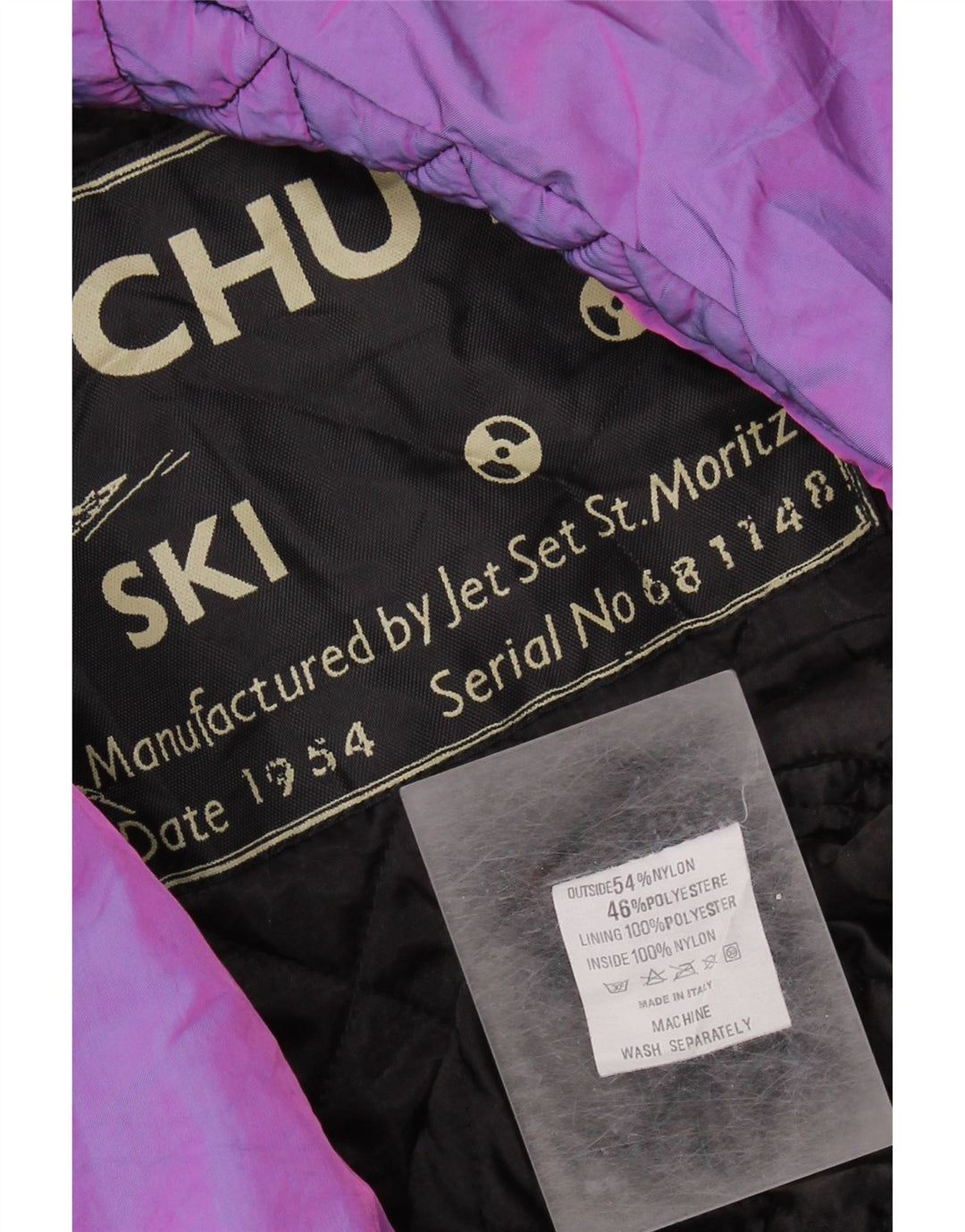 JET SET Dame Air Chute Skijakke UK 22 3XL Lilla Nylon