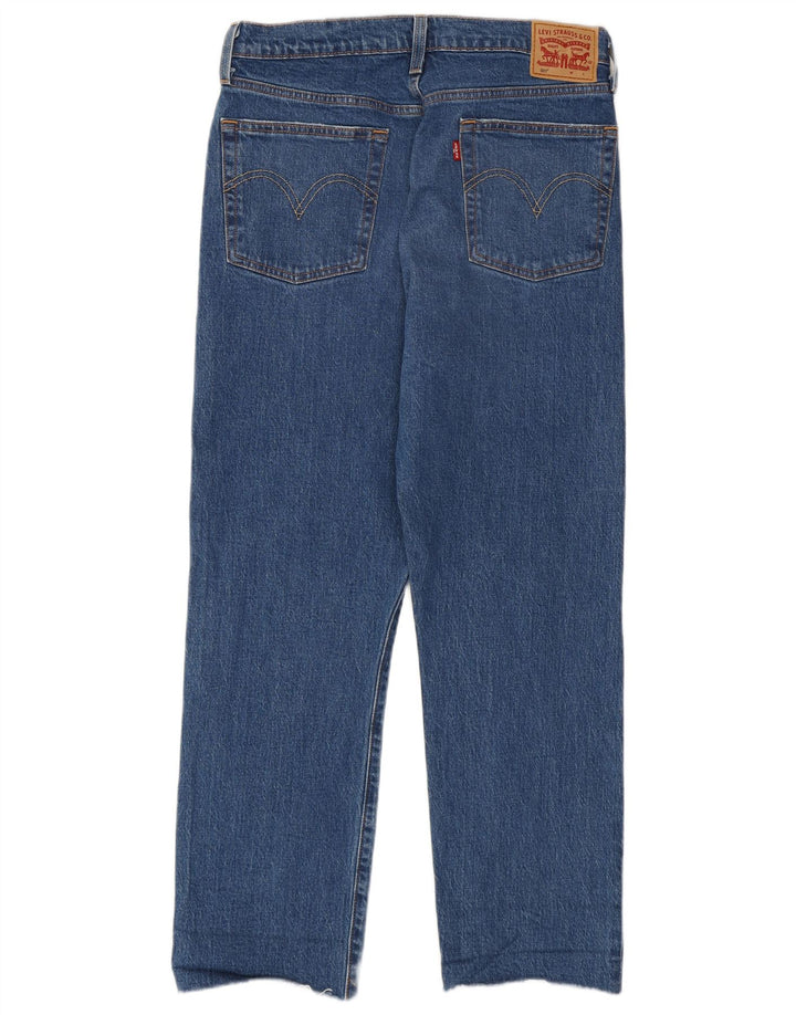 Levi's Dame 501 Crop Straight Jeans W30 L26 Blå Bomuld