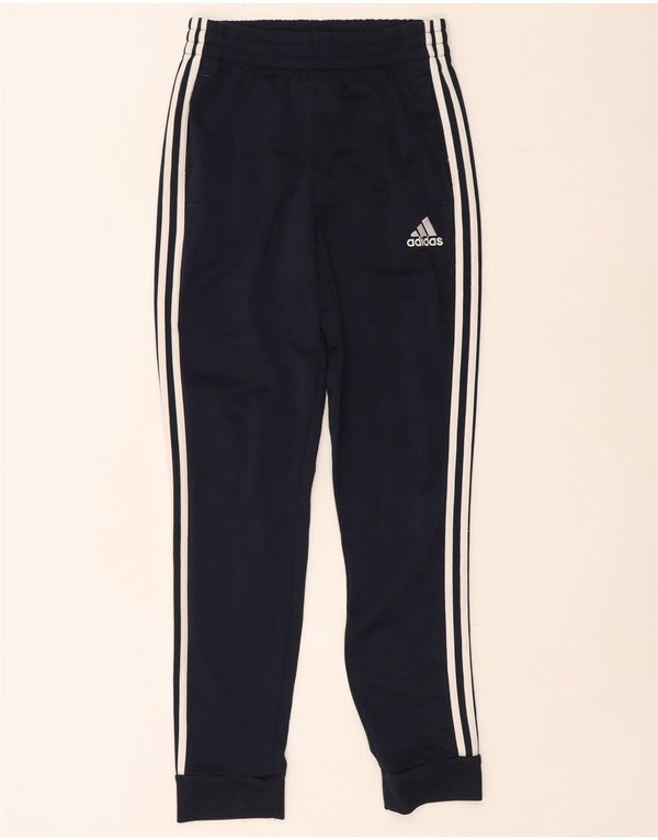 Adidas Mens Tracksuit Trousers Joggers UK 36/38 Small Navy Blue Polyester
