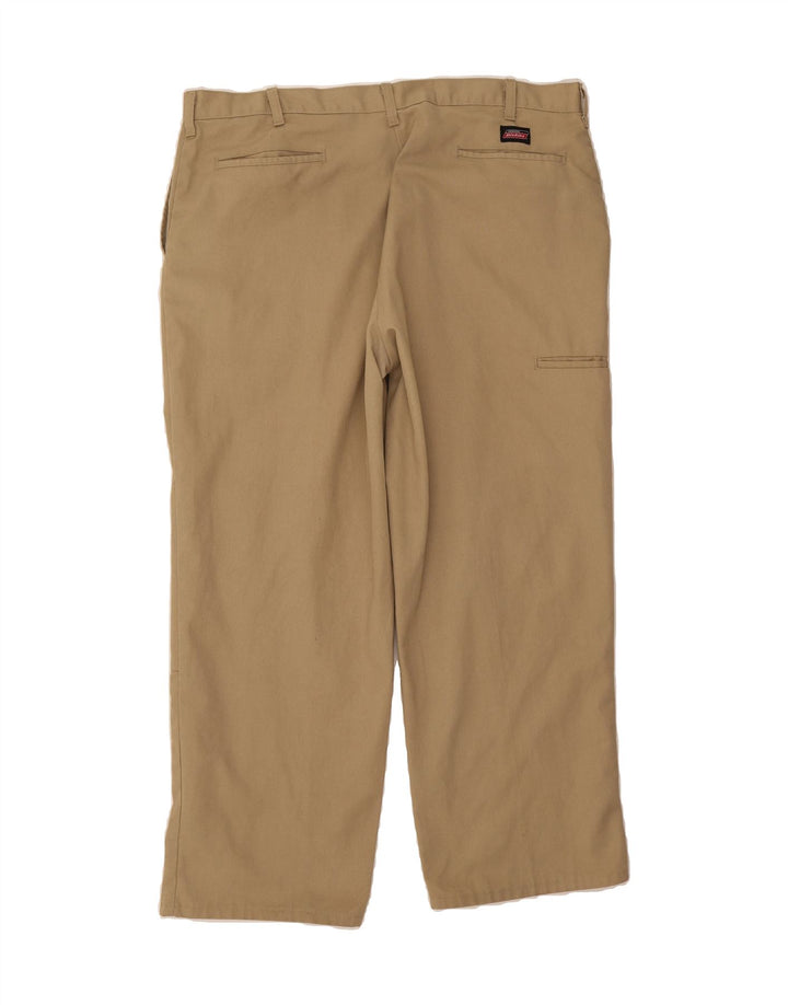DICKIES Mens Straight Cargo Trousers W42 L30 Beige Polyester Vintage Dickies and Second-Hand Dickies from Messina Hembry 
