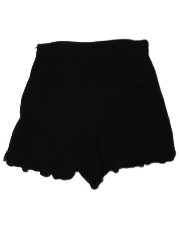 Zara Womens High Waist Hot Pants XS W24 Sort