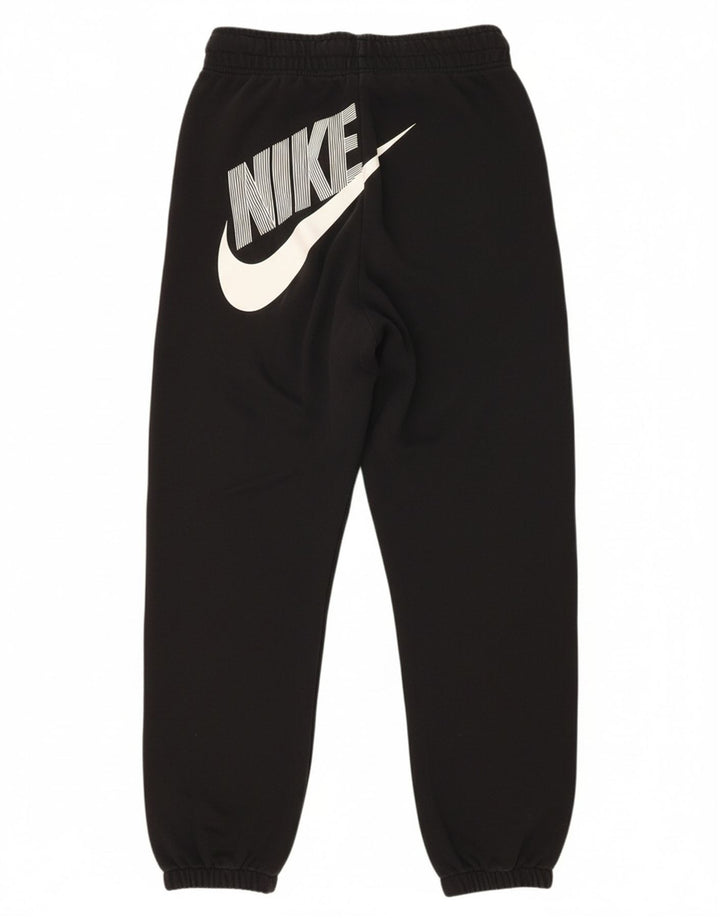 NIKE Mens Graphic Tracksuit Trousers Joggers Small  Black Cotton