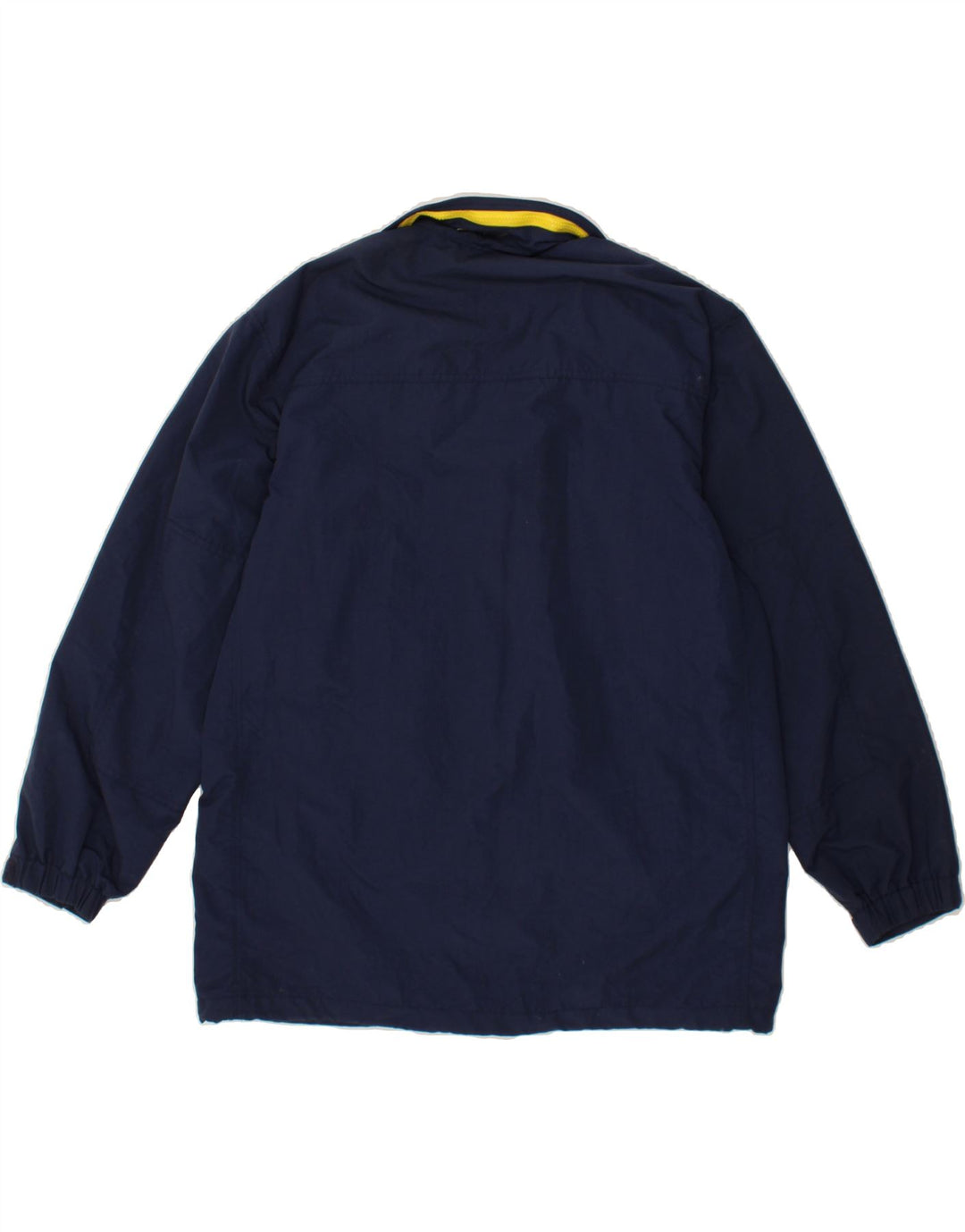 NAVIGARE Mens Hooded Windbreaker Jacket UK 38 Medium Navy Blue Polyamide Vintage Navigare and Second-Hand Navigare from Messina Hembry 