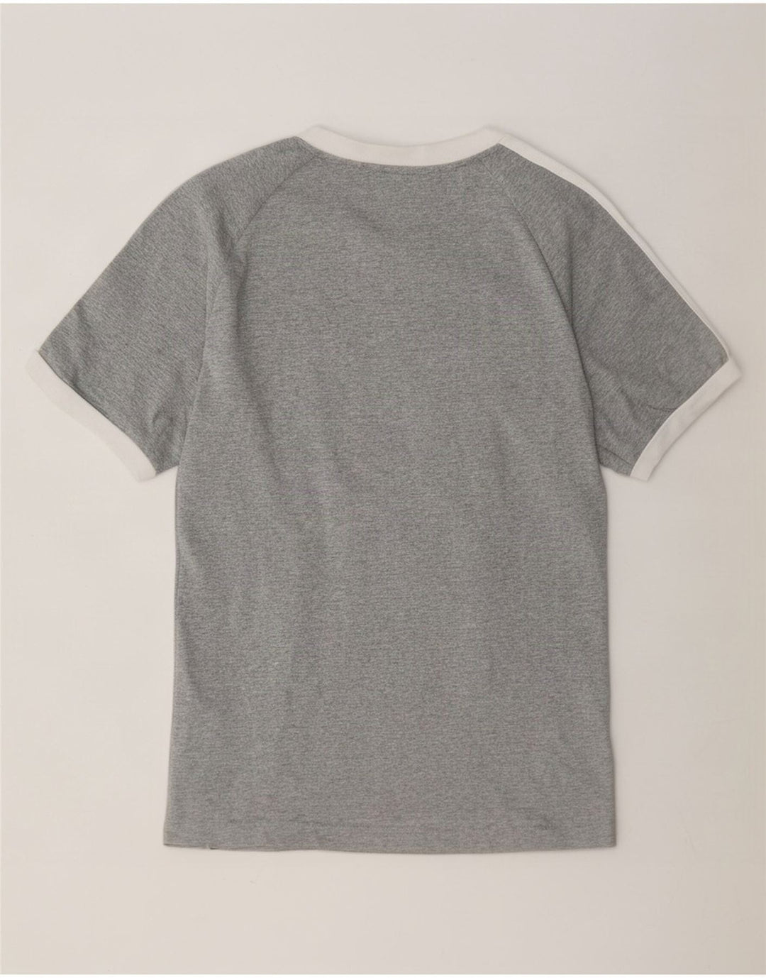 Adidas Herre T-Shirt Top Medium Grey Flecked Bomuld