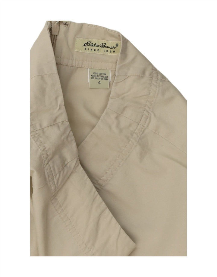 EDDIE BAUER Womens Maxi A-Line Skirt US 4 Small W28 Beige Cotton Vintage Eddie Bauer and Second-Hand Eddie Bauer from Messina Hembry 