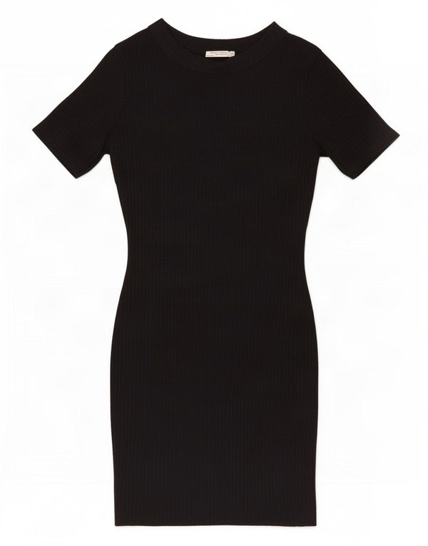 Zara Womens Bodycon Dress UK 10 Small Black