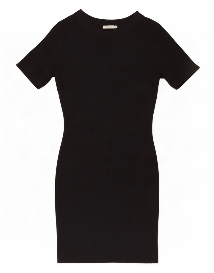 Zara Womens Bodycon Dress UK 10 Small Black