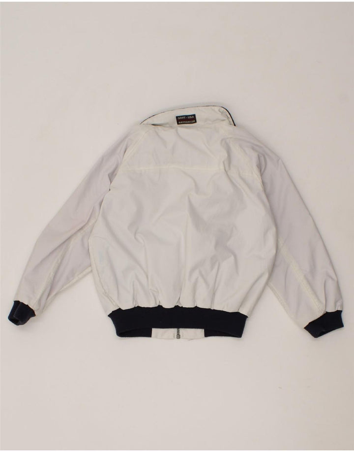 GANT Boys Bomber Jacket 5-6 Years Small White Nylon Vintage Gant and Second-Hand Gant from Messina Hembry 