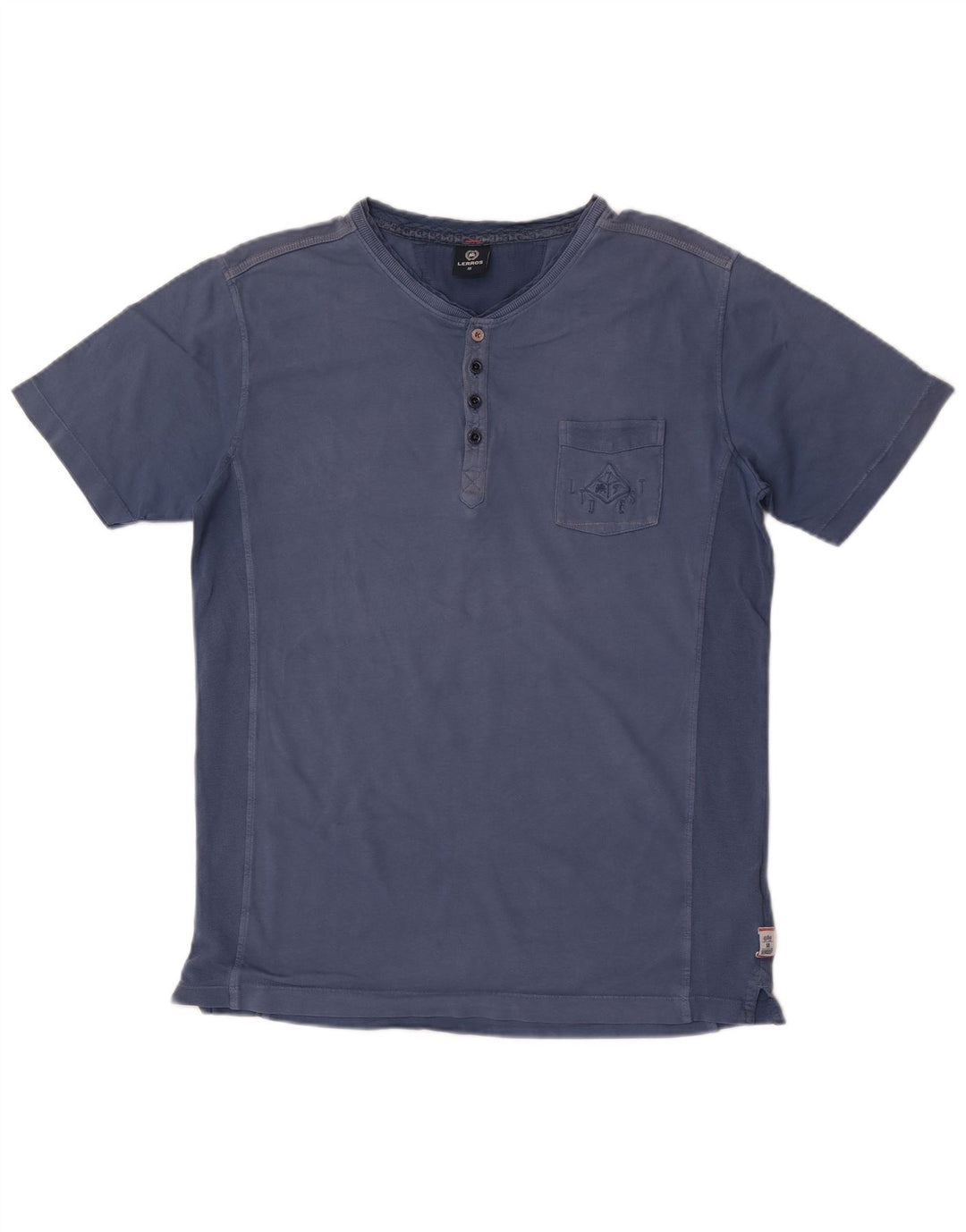 Lerros Herre T-Shirt Top Medium Blå Bomuld